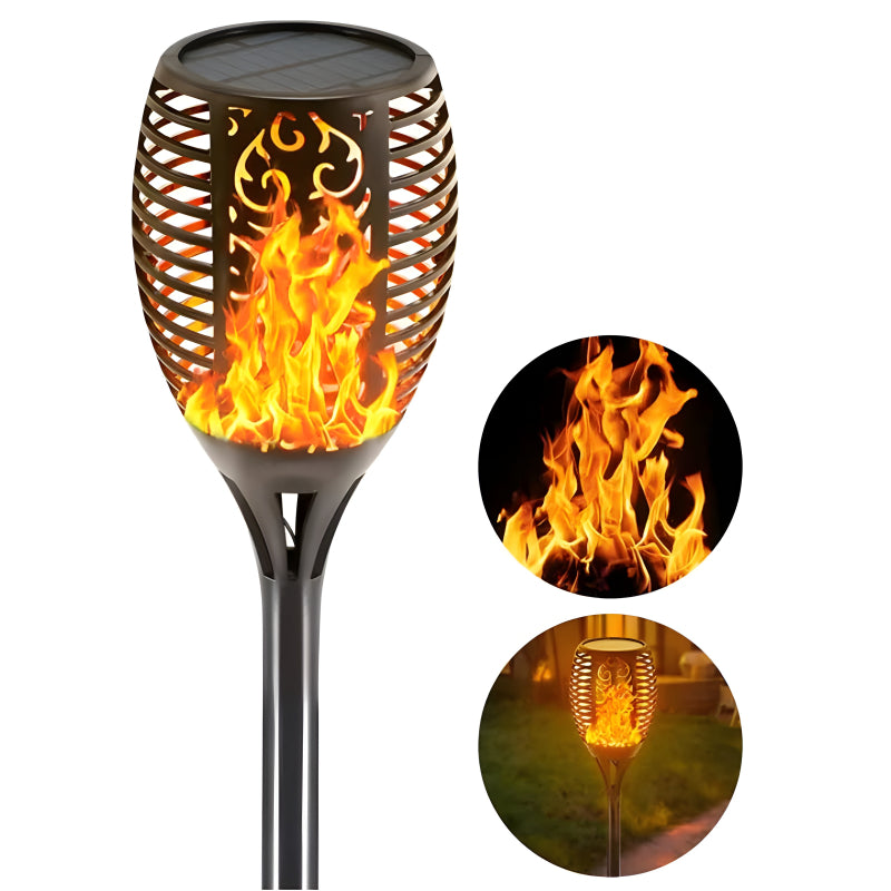 XF-6017 Solar Flame LED Light Lamp