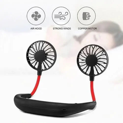 Rechargeable Hands Free Mini Neck Band Fan