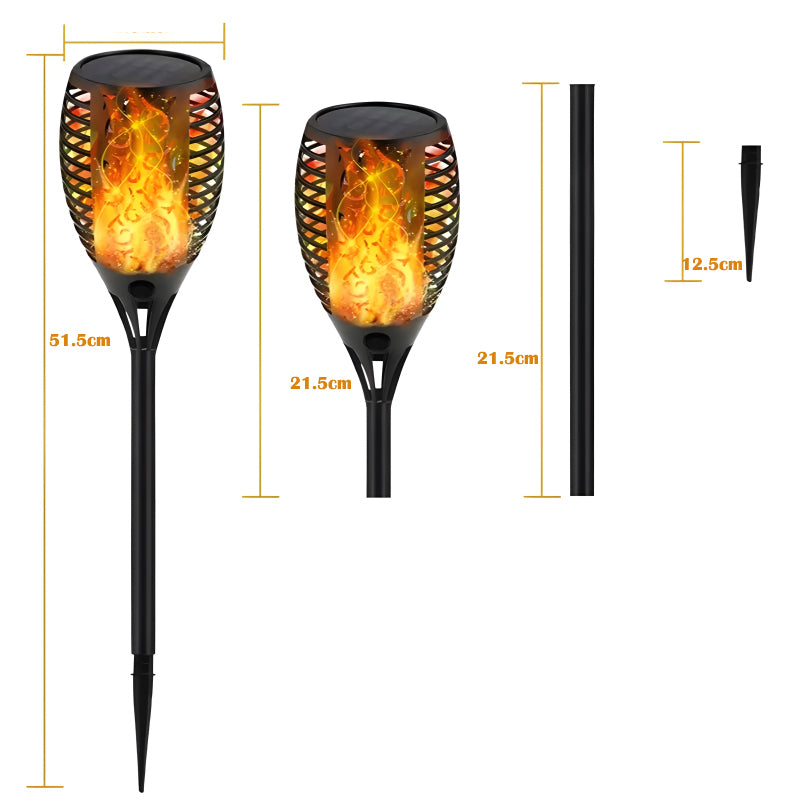 XF-6017 Solar Flame LED Light Lamp