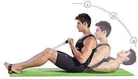 Rubber Pull Tummy Trimmer Abs Exerciser