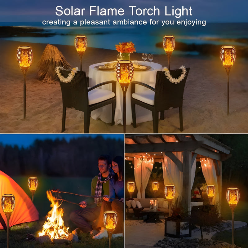 XF-6017 Solar Flame LED Light Lamp