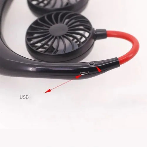 Rechargeable Hands Free Mini Neck Band Fan