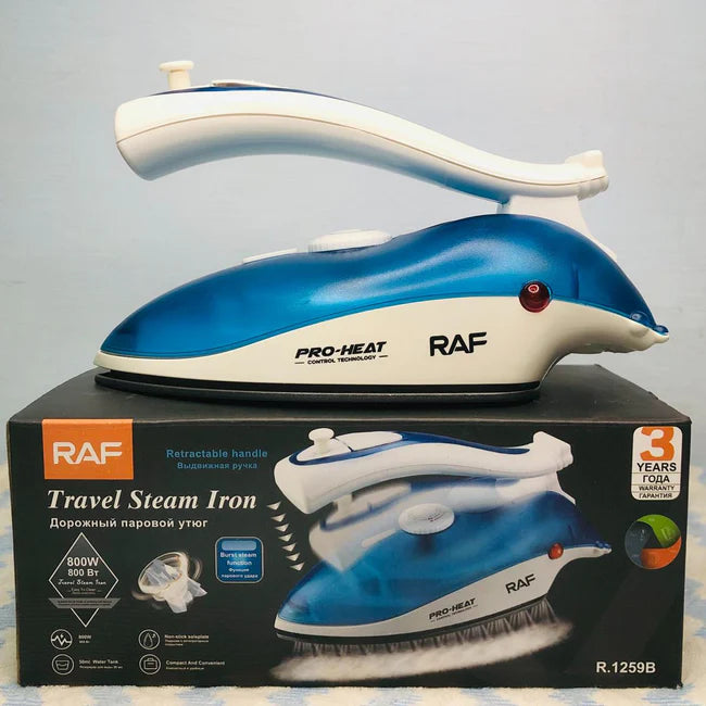 RAF R.1259B Travel Foldable Steam and Dry Iron | Light weight 800 watts