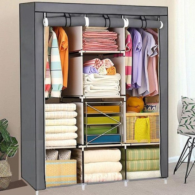 3 Layer Storage Wardrobe Model 88130 Shelf Rack Fancy And Foldable