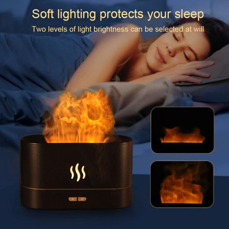 3D LED Simulation Night Light Ultra Silent Air Humidifier