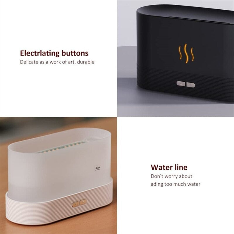 3D LED Simulation Night Light Ultra Silent Air Humidifier