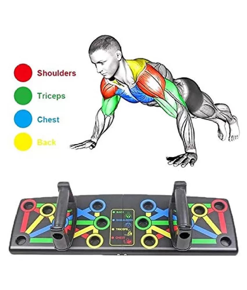 9in1 Foldable Push Up Board Multi Functional Body Building Fitness