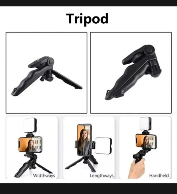 AY-49 Video Making Kit | Vlogging Tripod | Triple Band Light