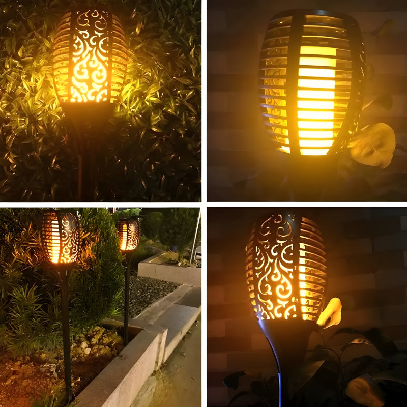 XF-6017 Solar Flame LED Light Lamp