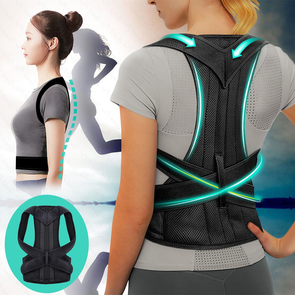 Posture Corrector Shoulder Support Belt Upper and Lower Back Pain Relief