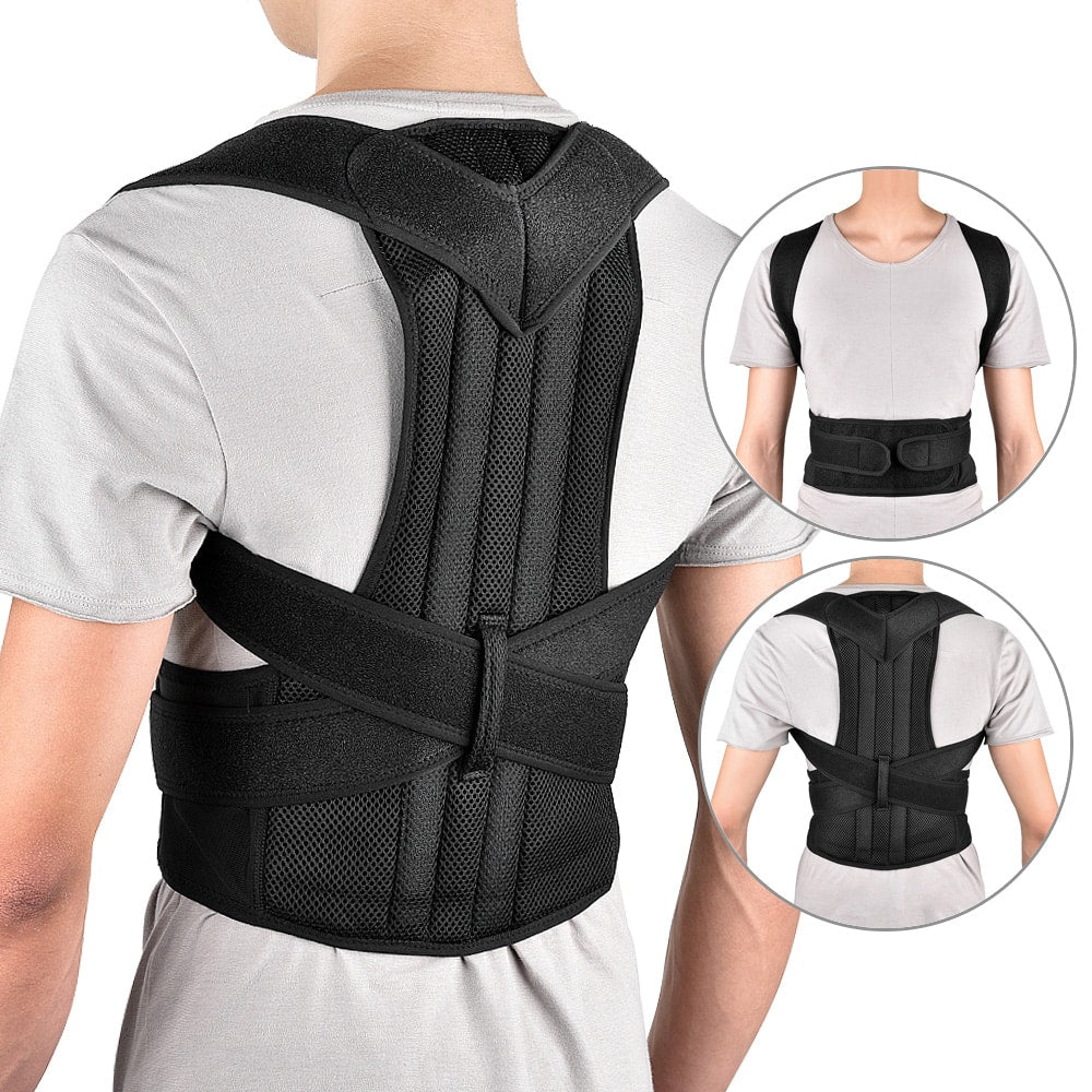 Posture Corrector Shoulder Support Belt Upper and Lower Back Pain Relief