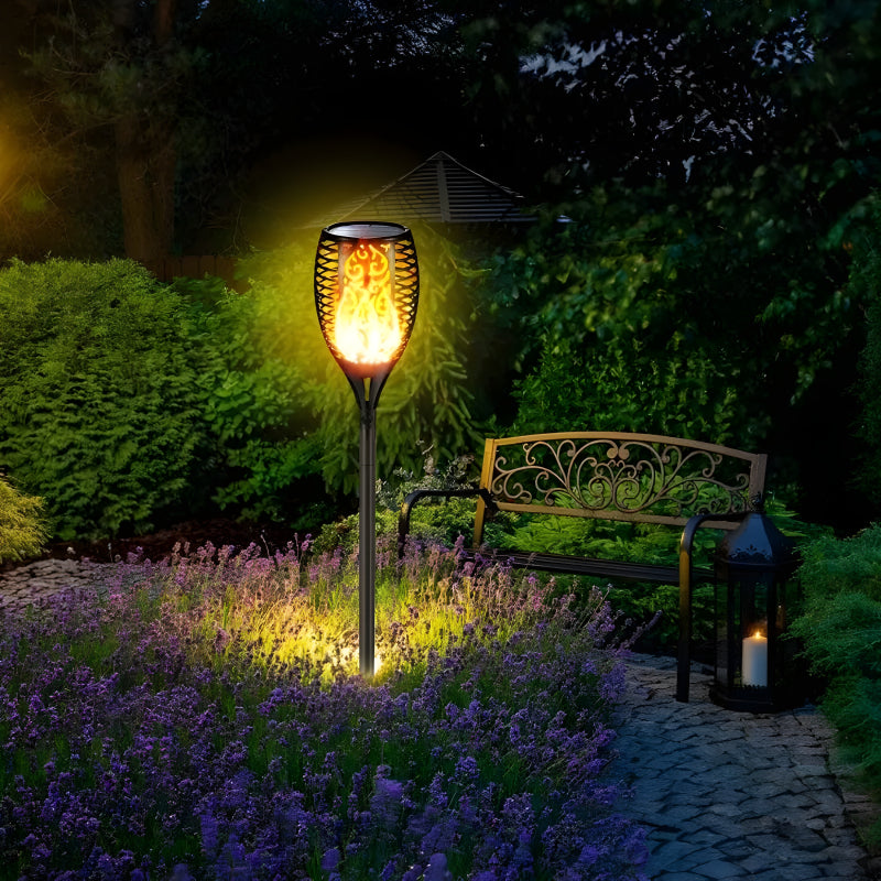 XF-6017 Solar Flame LED Light Lamp