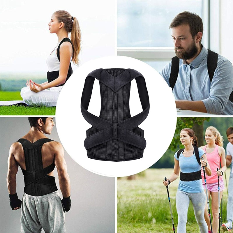 Posture Corrector Shoulder Support Belt Upper and Lower Back Pain Relief