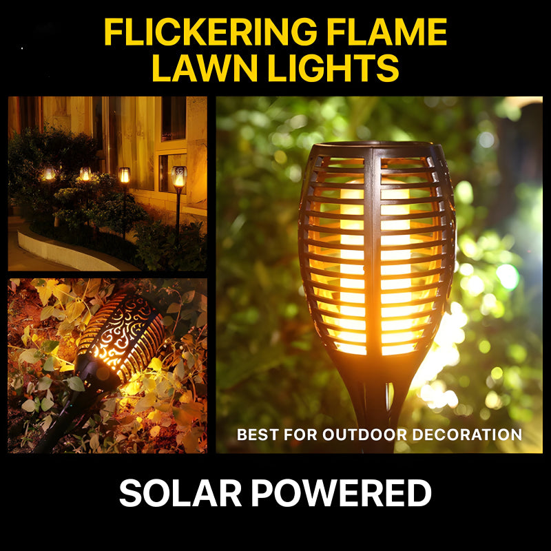 XF-6017 Solar Flame LED Light Lamp